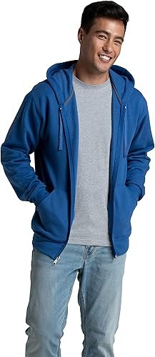 Fruit of the Loom Eversoft Fleece Full Zip Hoodie Sweatshirt - Image 4