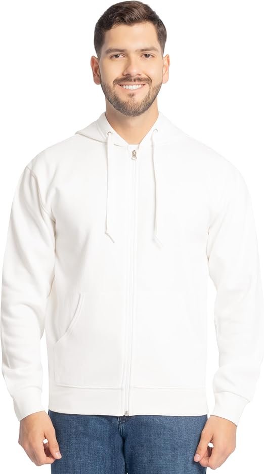 Fruit of the Loom Eversoft Fleece Full Zip Hoodie Sweatshirt - Image 5