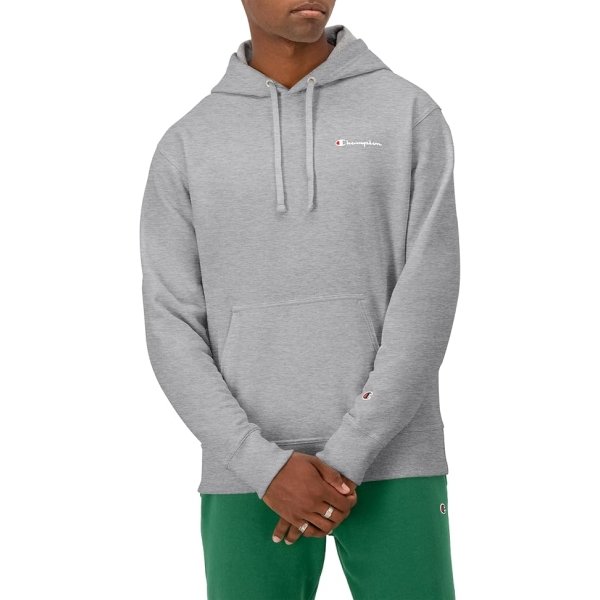 Champion Men's Fleece Script Logo Hoodie