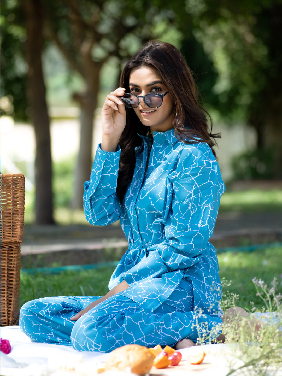 Thunderstorm Co-Ord Set With Belt For Women - Image 6