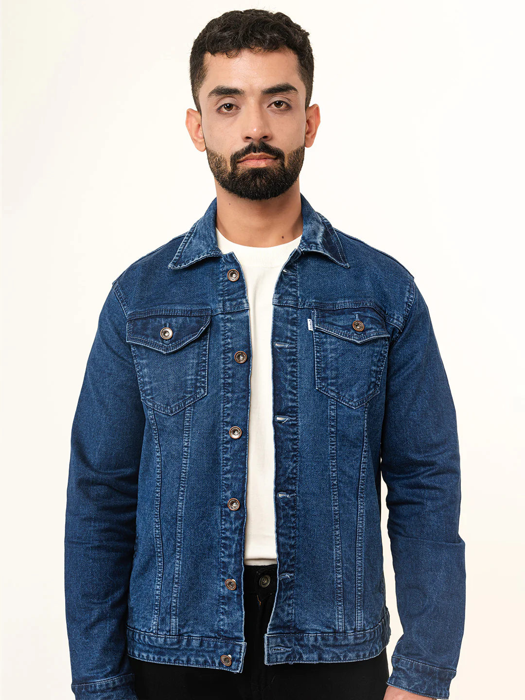 Blue Two Pockets Denim Jacket - Image 8