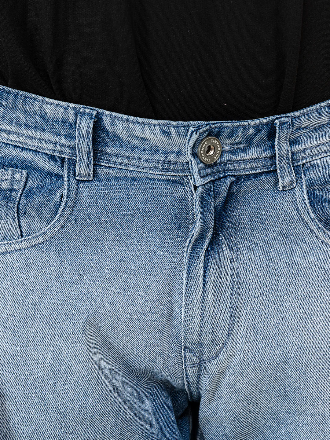 Dark Blue Straight Fit Denim Jeans - Image 5